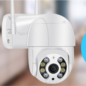 Cross-border new wireless WiFi surveillance camera dual light source AI intelligent monitoring ball machine with cloud storage (Option: US-No SD card)